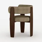 Juego de 4 sillas de comedor de madera maciza fabricadas en Italia - Chile Viadurini