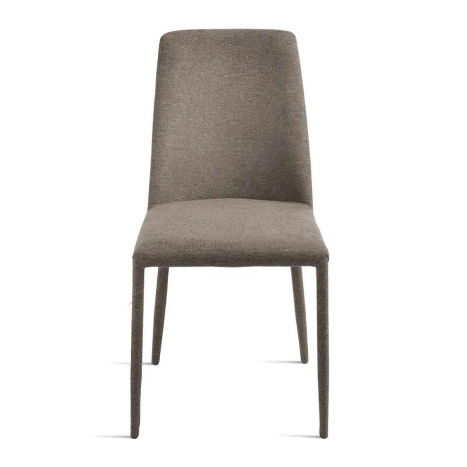 Juego de 4 sillas tapizadas en tela colorida y estructura tapizada - Luciana Viadurini