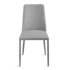 Juego de 4 sillas tapizadas en tela colorida y estructura tapizada - Luciana Viadurini