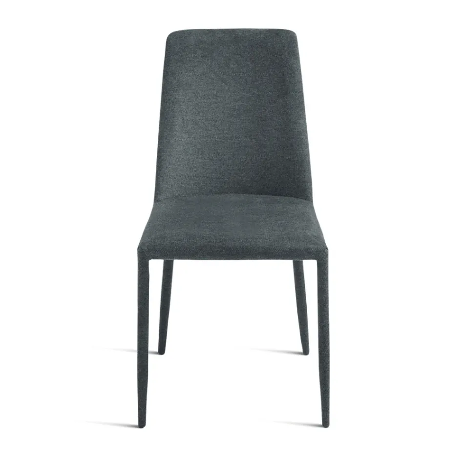 Juego de 4 sillas tapizadas en tela colorida y estructura tapizada - Luciana Viadurini