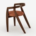 Juego de 4 sillas modernas de madera maciza de alta calidad, fabricadas en Italia - Elian