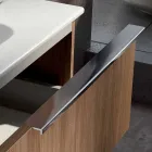 Conjunto de muebles de baño de madera de diseño colgante hecho en Italia Cesena Viadurini