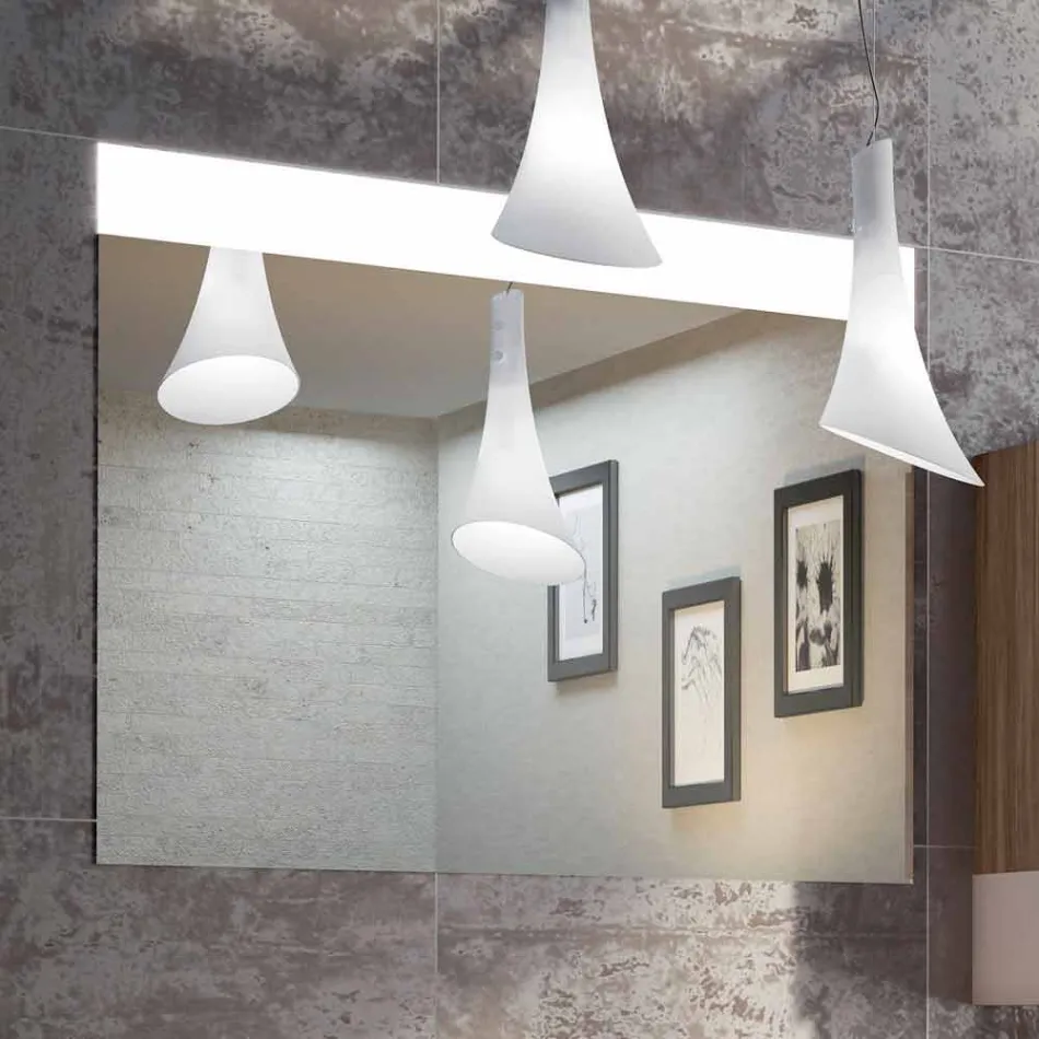 Conjunto de muebles de baño de madera de diseño colgante hecho en Italia Cesena Viadurini