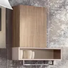 Conjunto de muebles de baño de madera de diseño colgante hecho en Italia Cesena Viadurini
