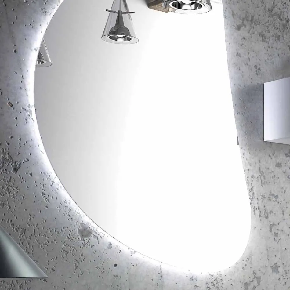 Conjunto de madera de diseño de muebles de baño suspensión made in Italy Sad Viadurini