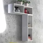 Conjunto de madera de diseño de muebles de baño suspensión made in Italy Sad Viadurini