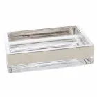 Conjunto de muebles de baño de superficie sólida de Brusson de diseño moderno. Viadurini