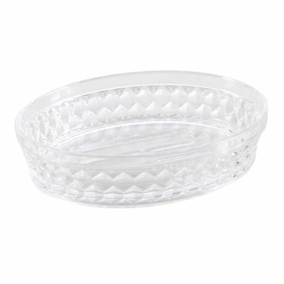 Set para baño dosificador + vaso + moderna jabonera Netro Viadurini