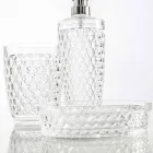 Set para baño dosificador + vaso + moderna jabonera Netro Viadurini