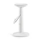 Taburete alto de diseño en polietileno y acero inoxidable Made in Italy - Pito Viadurini