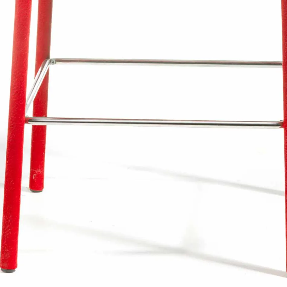 Taburete de bar de diseño moderno Amos, hecho a mano en Italia Viadurini