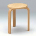 Taburete bajo apilable en madera de haya natural Made in Italy - Cassiopea