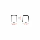 Taburete bajo de aluminio pintado al aire libre hecho en Italia - Sondra Viadurini