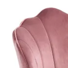 Taburete con Asiento Acolchado Revestido en Tela - Silicona Viadurini