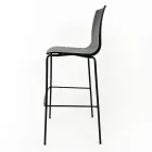 Taburete de Cocina en Acero y Tecnopolímero Made in Italy 2 Piezas - Garland Viadurini