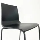 Taburete de Cocina en Acero y Tecnopolímero Made in Italy 2 Piezas - Garland Viadurini