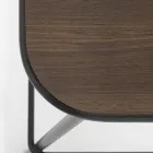 Taburete de cocina en madera de roble y metal Made in Italy 2 piezas - Saffia Viadurini