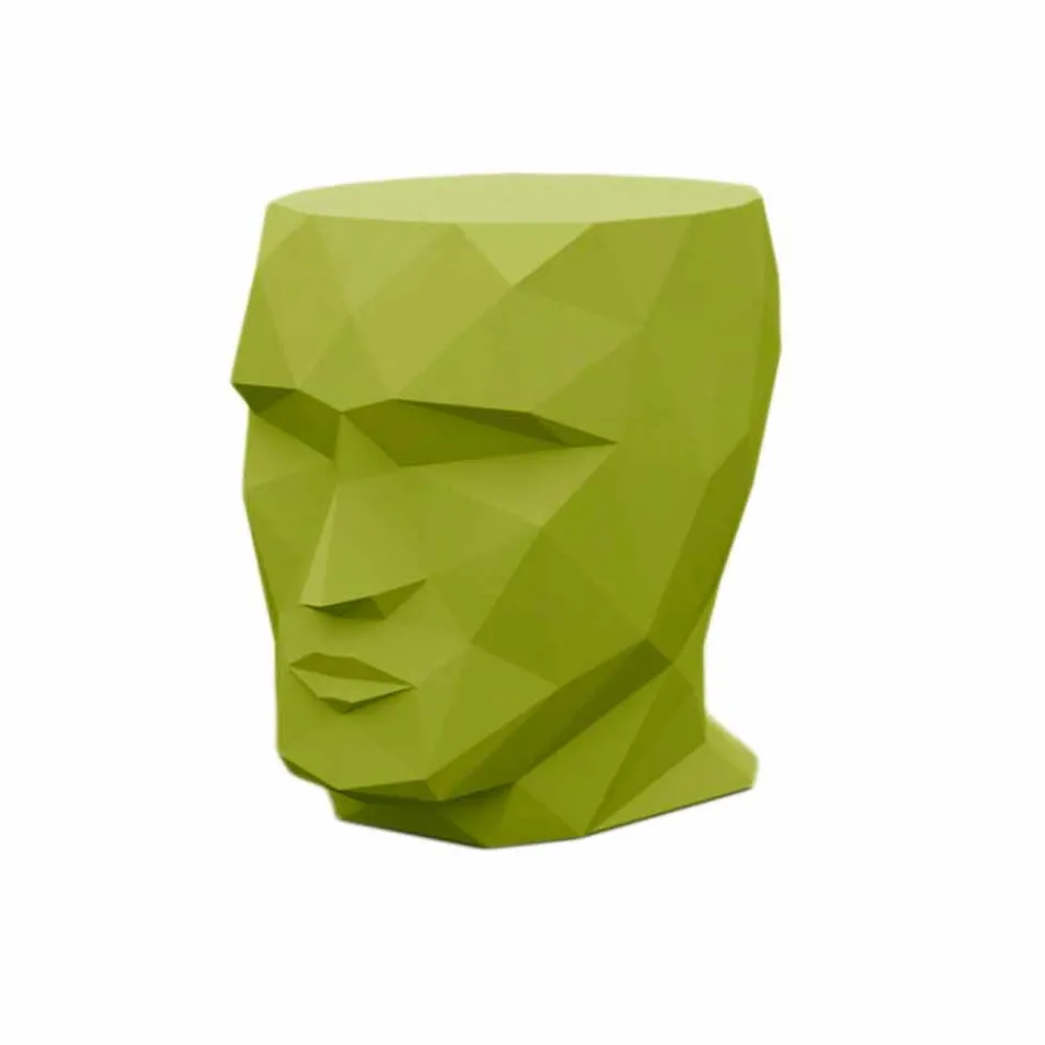 Taburete para exterior con forma de cara en un diseño moderno de Adan by Vondom Viadurini