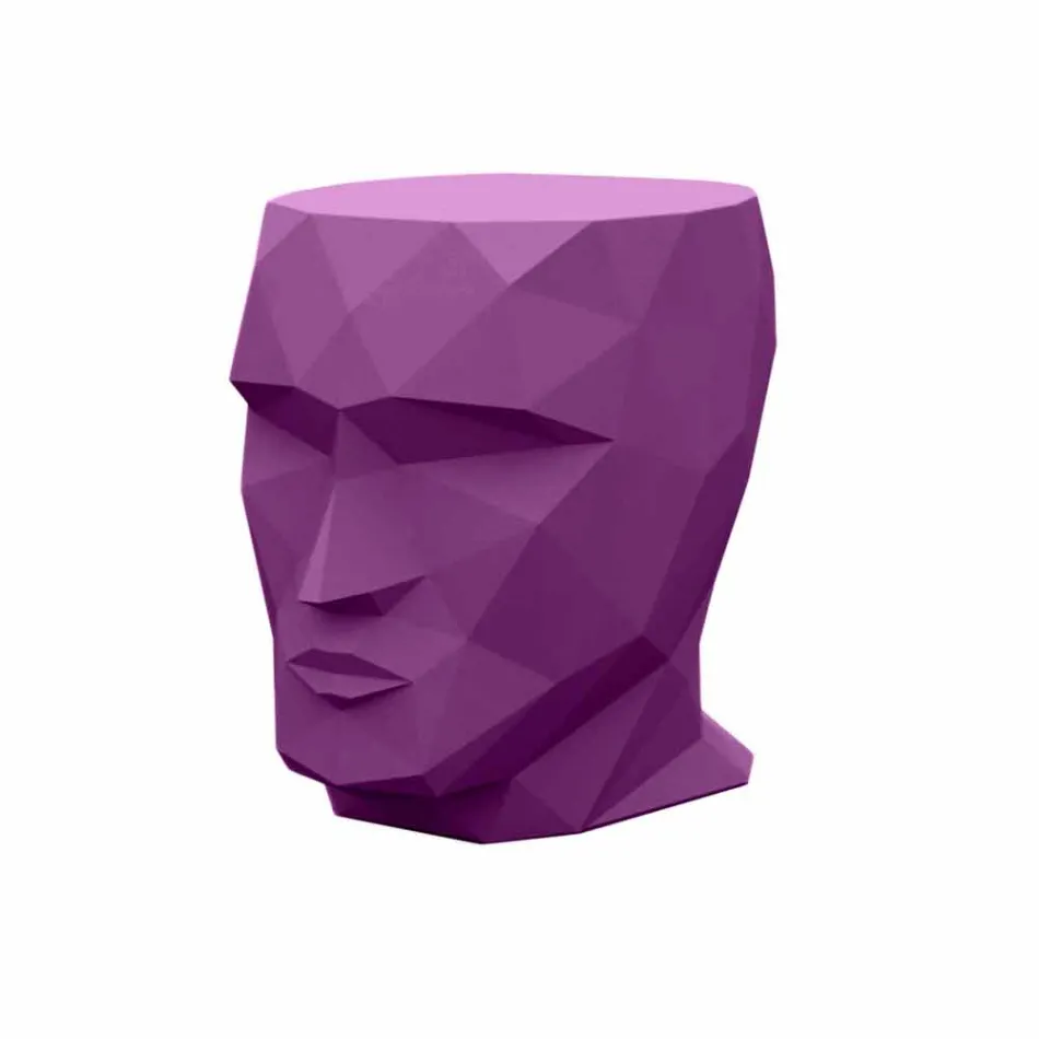 Taburete para exterior con forma de cara en un diseño moderno de Adan by Vondom Viadurini