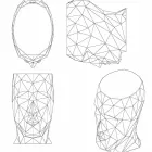 Taburete para exterior con forma de cara en un diseño moderno de Adan by Vondom Viadurini