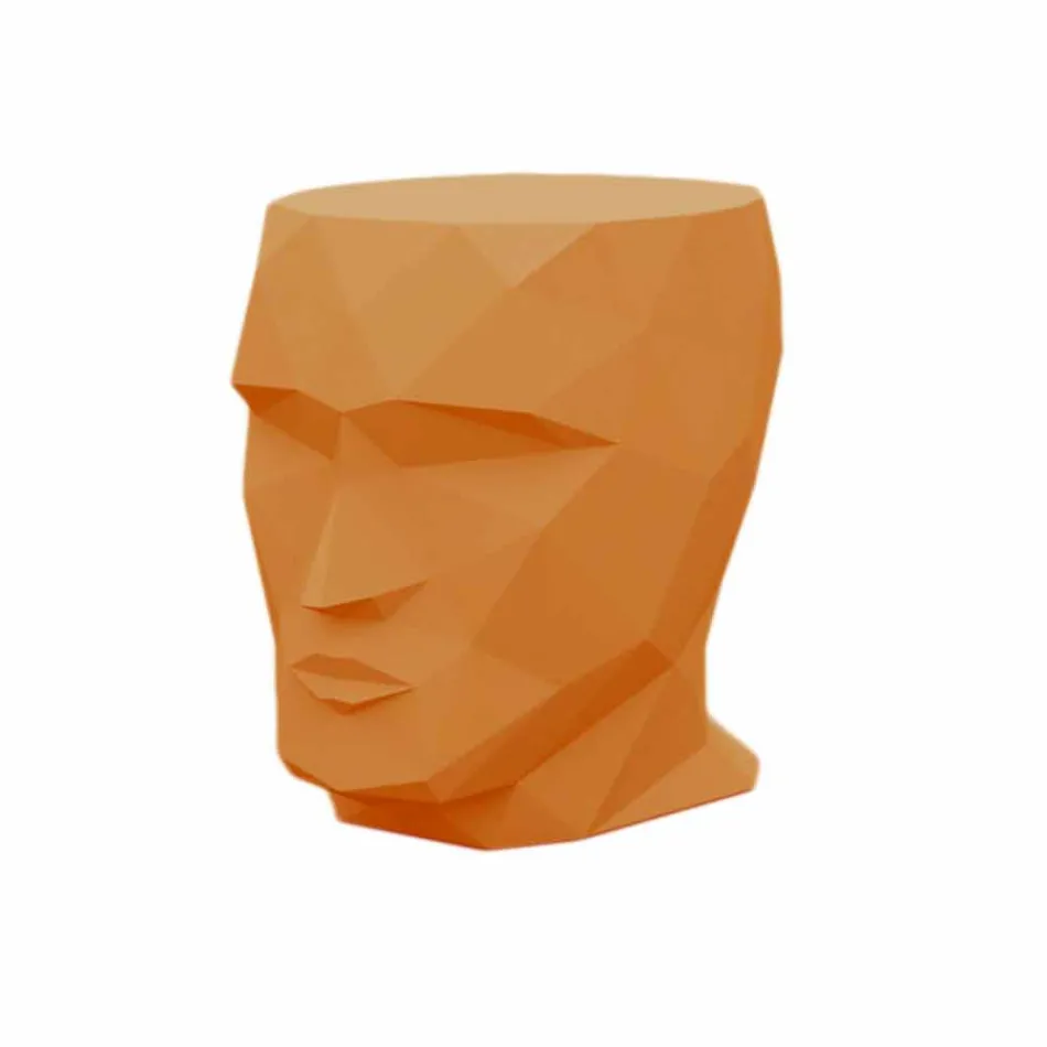 Taburete para exterior con forma de cara en un diseño moderno de Adan by Vondom Viadurini