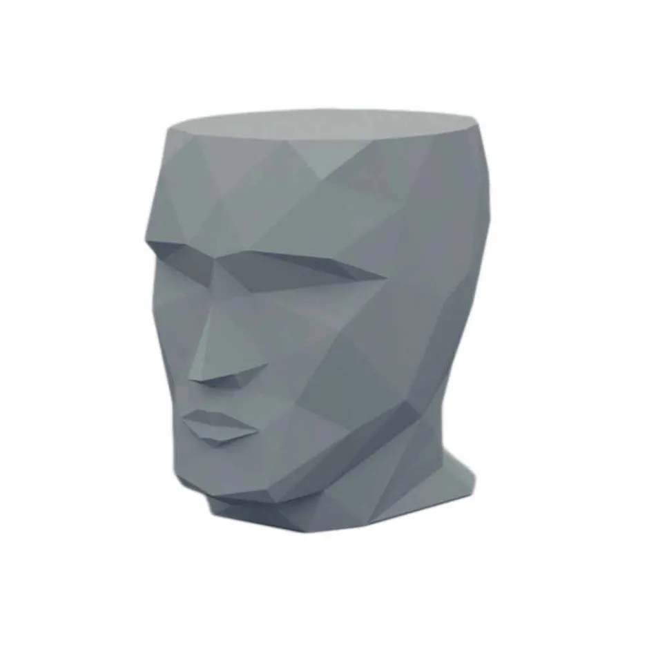 Taburete para exterior con forma de cara en un diseño moderno de Adan by Vondom Viadurini