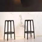 Taburete de exterior Brooklyn Vondom H 66 cm, en polipropileno. Viadurini