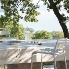 Taburete apilable para exteriores en metal galvanizado Made in Italy - Amina Viadurini