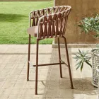 Taburete de exterior en aluminio Made in Italy - Emmacross by Varaschin Viadurini