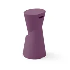 Taburete de exterior en polietileno 7 colores Made in Italy - Crema  Viadurini