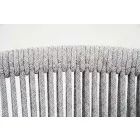 Taburete de jardín apilable de aluminio y tela técnica - Smart by Varaschin Viadurini