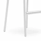 Taburete de jardín apilable de aluminio y tela técnica - Smart by Varaschin Viadurini