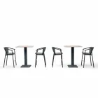 Taburete de jardín apilable de aluminio y tela técnica - Smart by Varaschin Viadurini