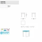 Taburete de jardín Varaschin System en tejido tapizado y aluminio. Viadurini