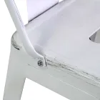 Taburete de hierro para interior y exterior Altura 94 cm - Papelería Viadurini