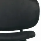 Taburete de salón de acero y terciopelo Made in Italy - Rimini Viadurini