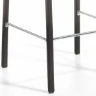 Taburete de diseño moderno con respaldo Alwyn H 86 cm, fabricado en Italia Viadurini