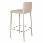 Taburete de diseño moderno con respaldo Alwyn H 86 cm, fabricado en Italia Viadurini