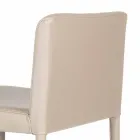 Taburete de diseño moderno con respaldo Alwyn H 86 cm, fabricado en Italia Viadurini
