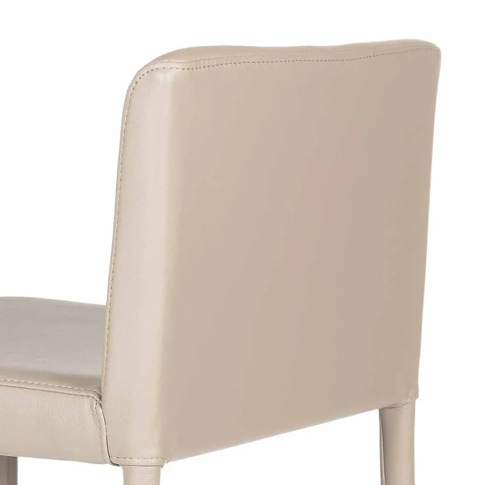 Taburete de diseño moderno con respaldo Alwyn H 86 cm, fabricado en Italia Viadurini