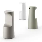 Taburete alto de diseño en polietileno mate para exterior Made in Italy - Forlina Viadurini