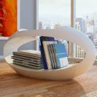 Taburete de diseño con librería integrada Ellix made in Italy Viadurini