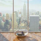 Taburete de diseño con librería integrada Ellix made in Italy Viadurini