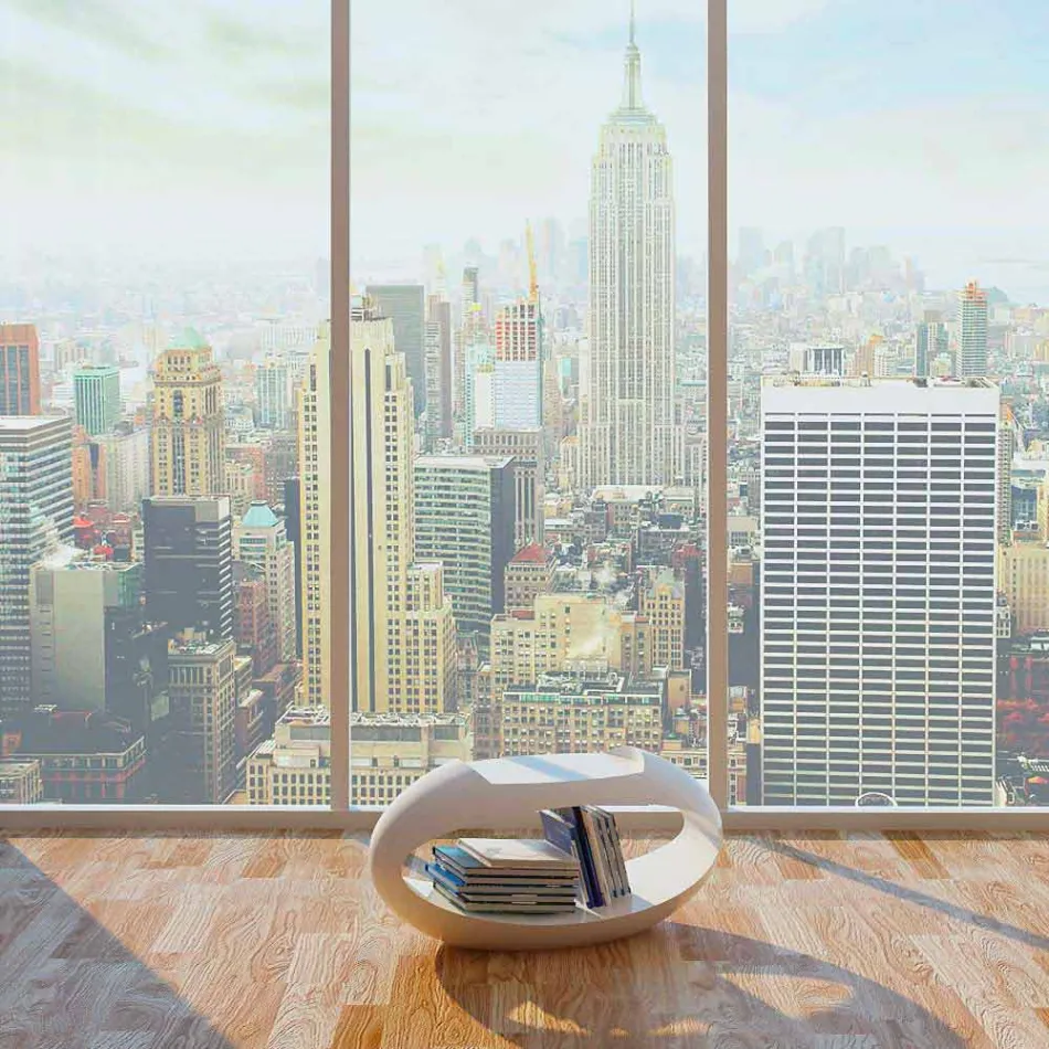 Taburete de diseño con librería integrada Ellix made in Italy Viadurini