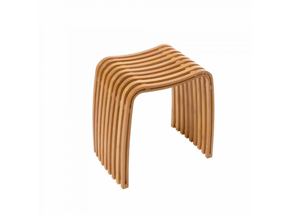 Taburete de diseño de bambú curvo en caliente Gorizia Viadurini