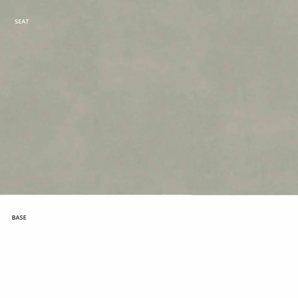 Taburete fijo en ecopiel, diseño moderno Al.65 cm - Alina Viadurini