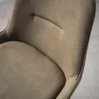 Taburete fijo Al 65 cm, estructura con 4 patas de metal - Ines Viadurini