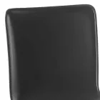 Taburete giratorio con respaldo de diseño moderno Gord, H 113 cm Viadurini