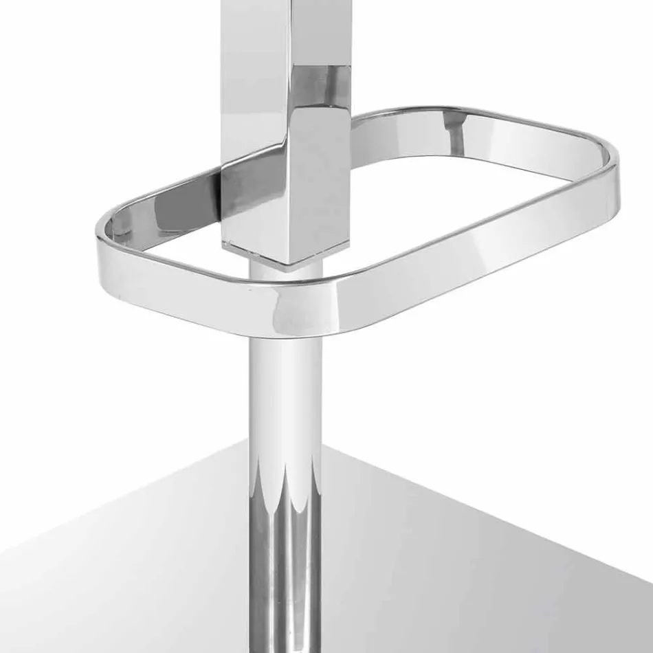 Taburete giratorio con respaldo de diseño moderno Gord, H 113 cm Viadurini