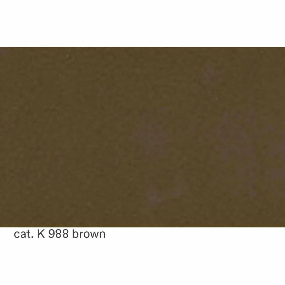 Taburete giratorio de aluminio lacado con asiento de cuero Made in Italy - Dacia Viadurini